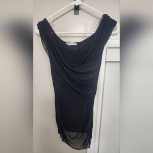 Zara Elegant Black One Shoulder Dress